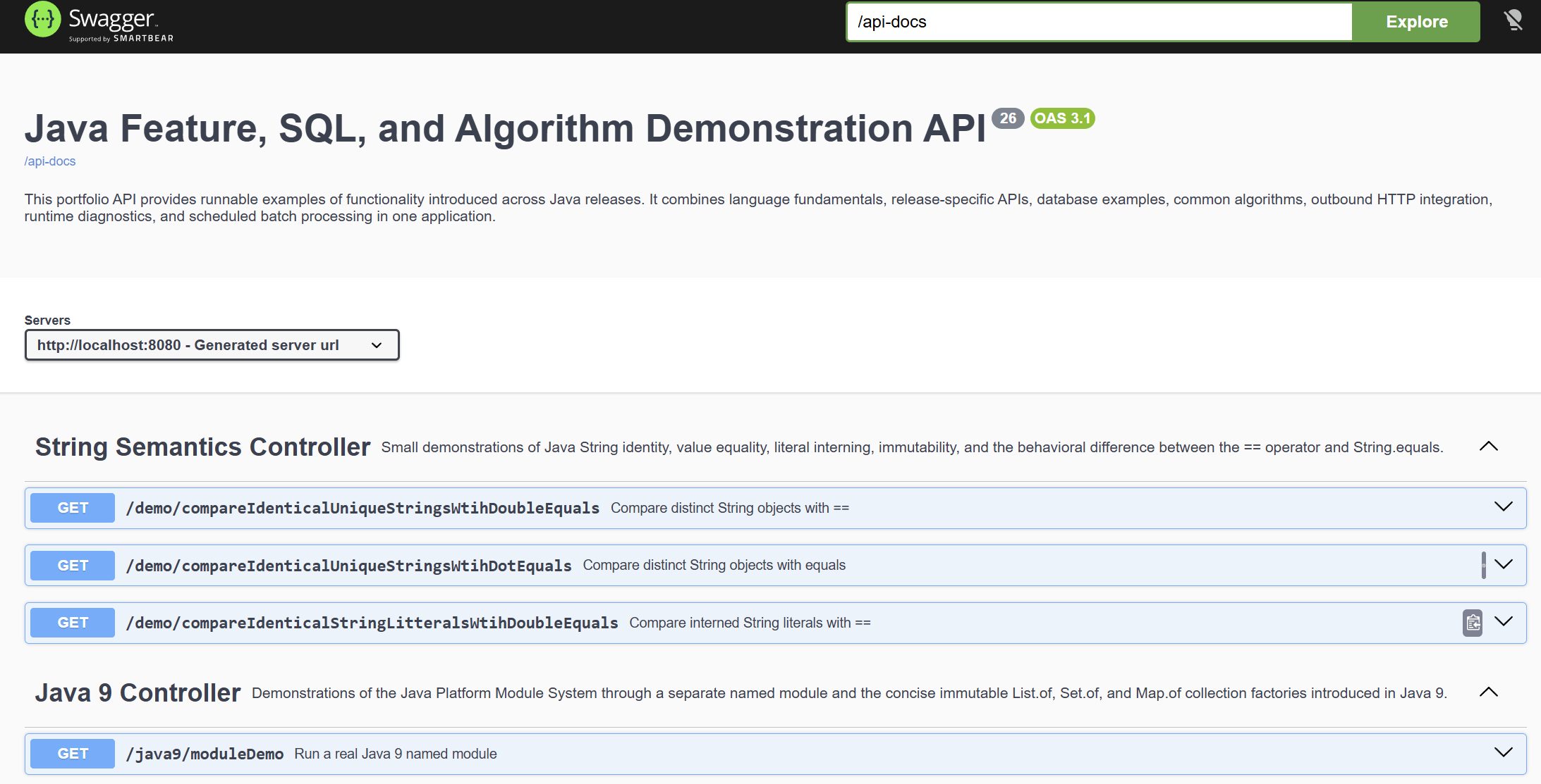 Auto-generated API documentation