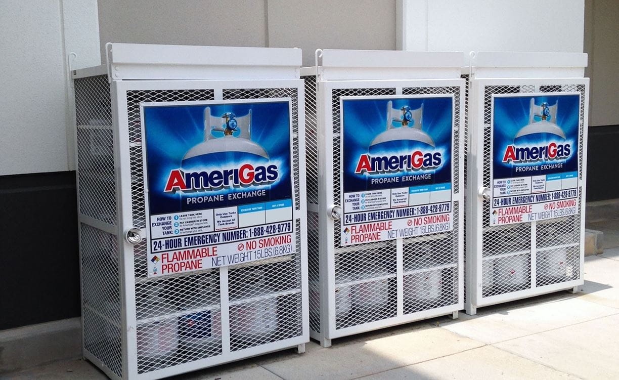 AmeriGas propane cylinder exchange cages